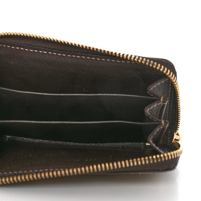 Gucci Monogram Zip Around Card Case Brown 5 of 8