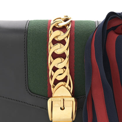 Gucci Calfskin Small Sylvie Top Handle Bag Black 8 of 11