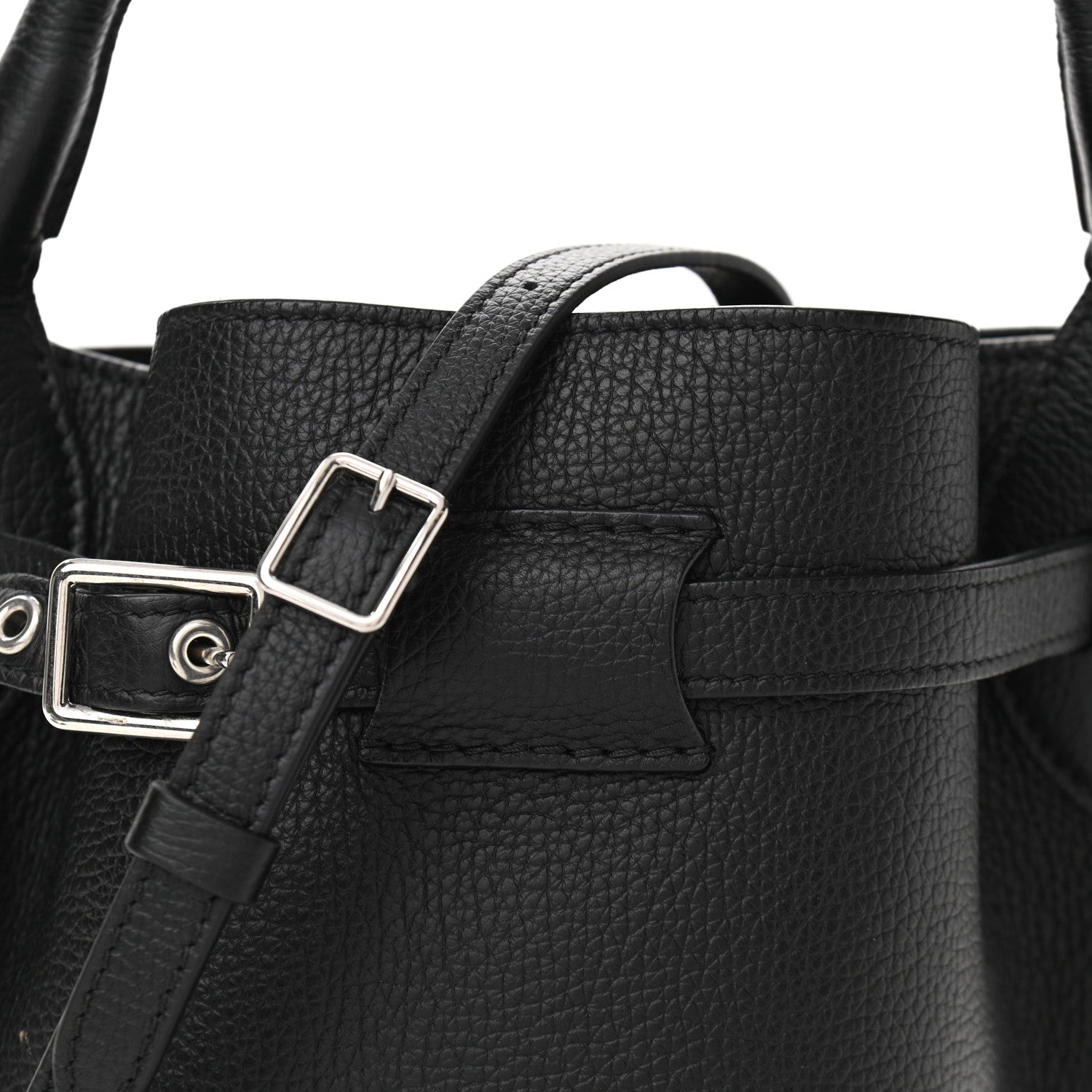 Celine Supple Grained Calfskin Nano Big Bag Bucket Black 8 of 10
