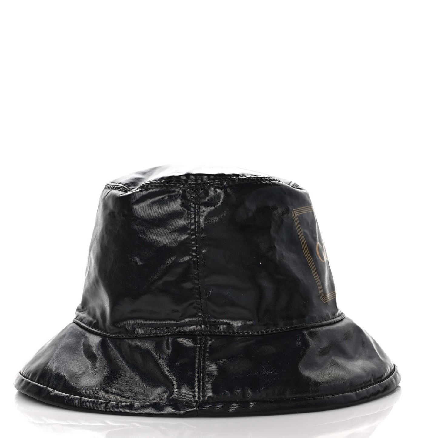 Coated Canvas Logo Bucket Hat M Black