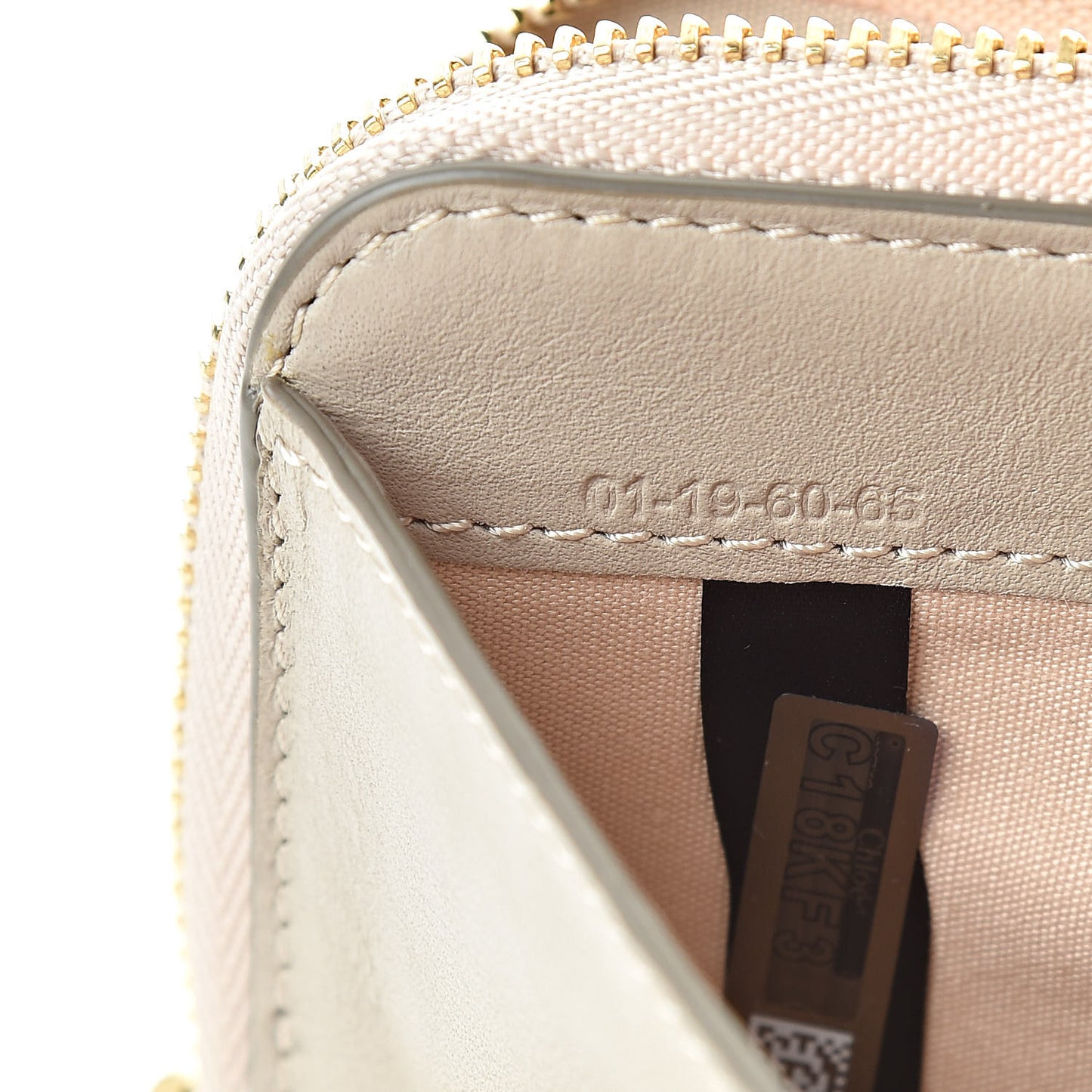 Smooth Calfskin Little Horses Embroidered Medium Signature Wallet Pastel Grey