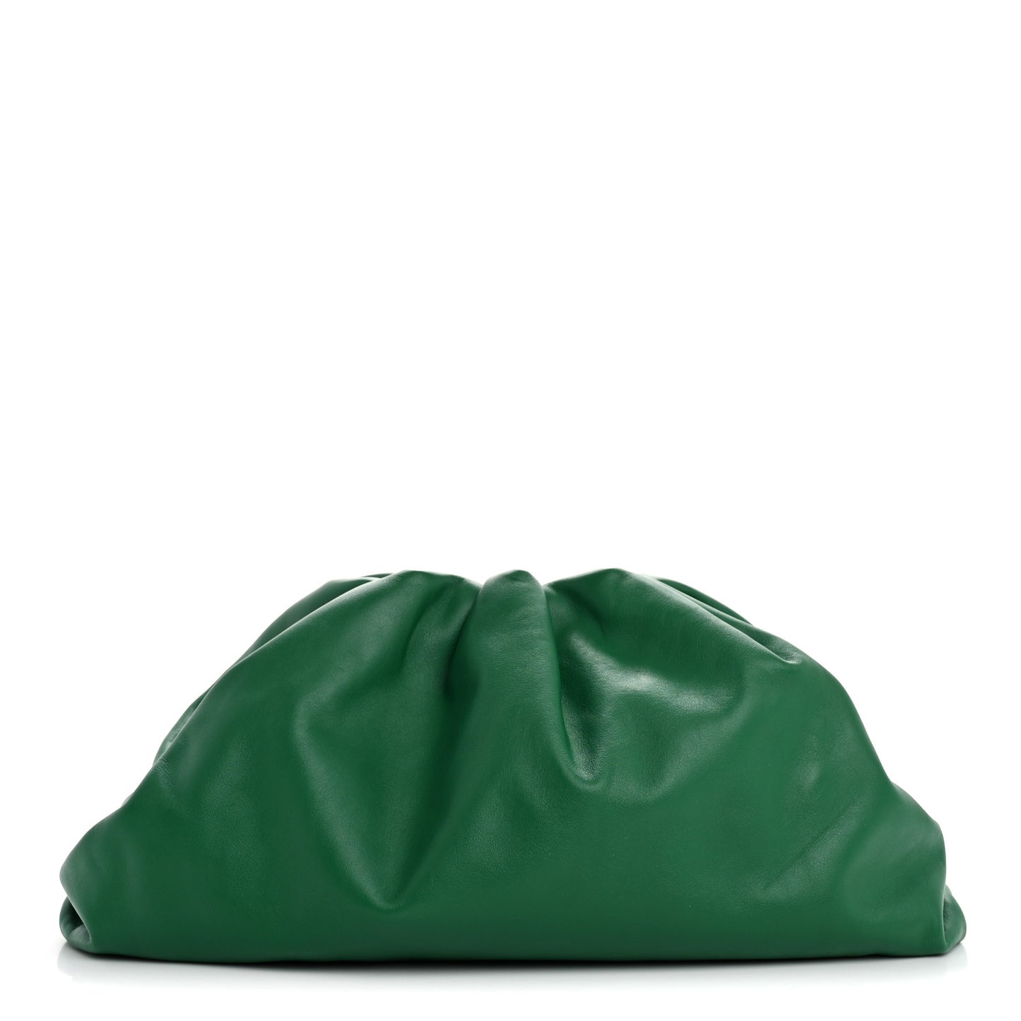 Smooth Butter Calf The Pouch Oversized Clutch Racing Green