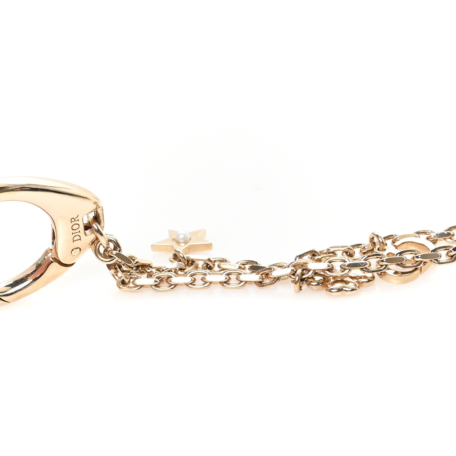 Christian Dior Metal Bag Charm Gold 3 of 4