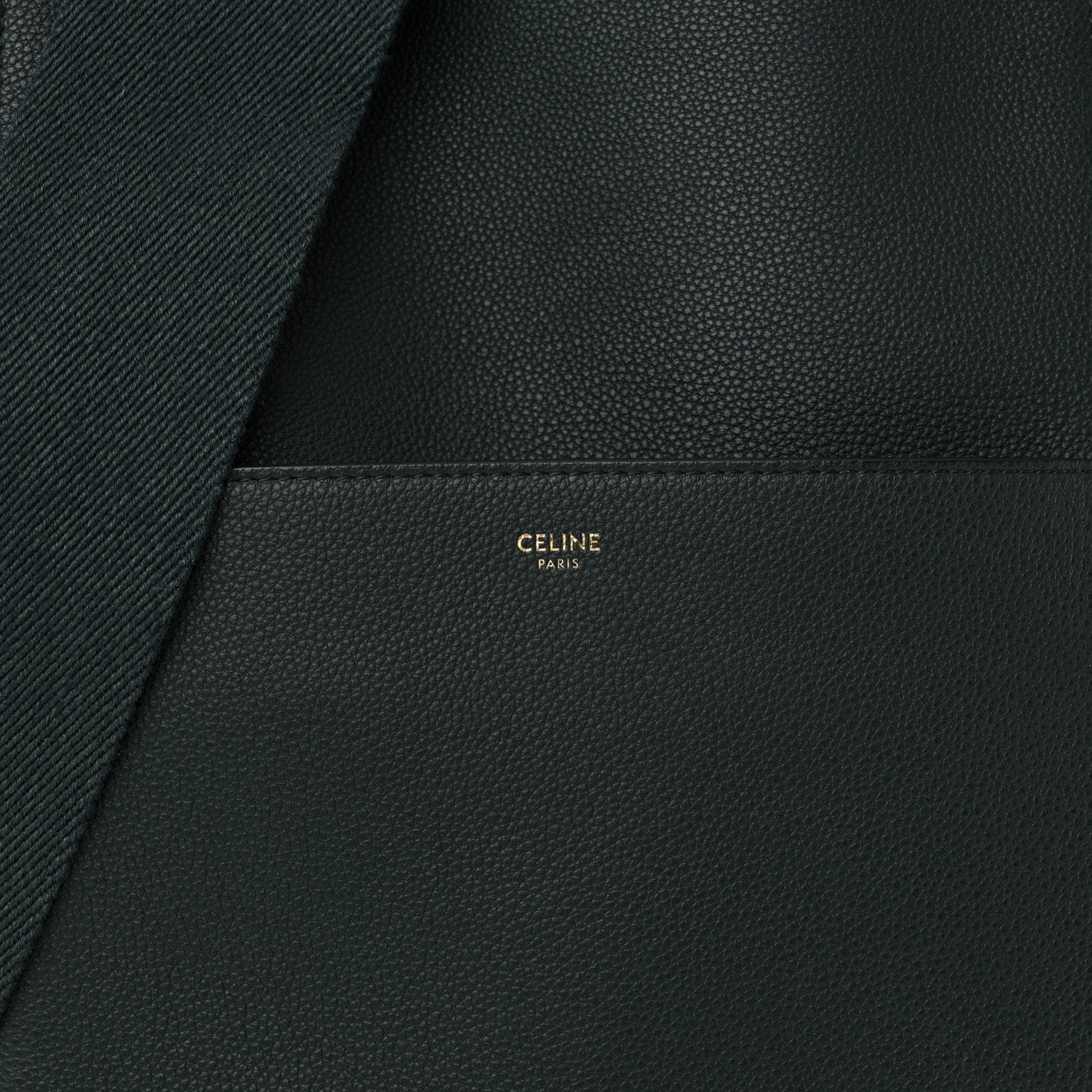 Celine Soft Grained Calfskin Sangle Bucket Bag Green 8 of 10