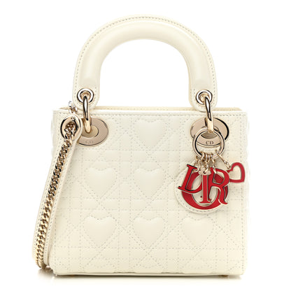 Christian Dior Lambskin Cannage Mini DiorAmour Lady Dior Latte 1 of 9