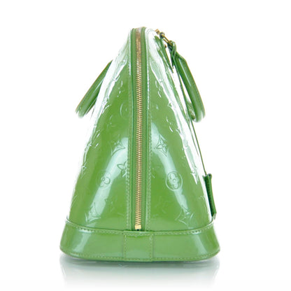 Louis Vuitton Vernis Alma MM Vert Tonic 4 of 9