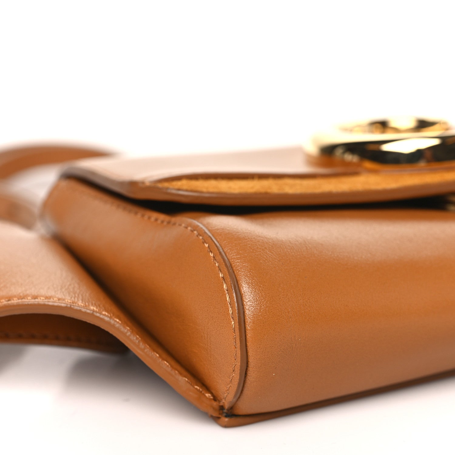 Chloe Calfskin Suede C Belt Bag Tan 7 of 8