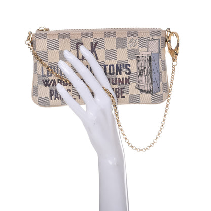 Louis Vuitton Damier Azur Trunk Pochette Milla MM 2 of 9