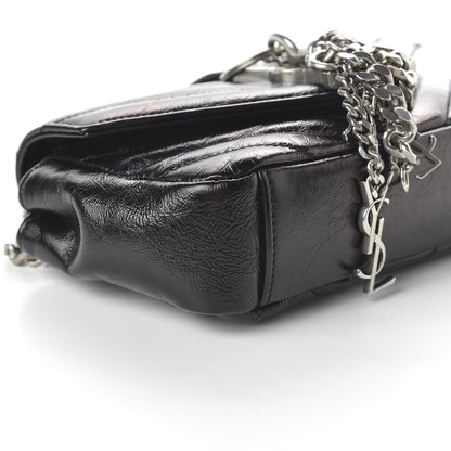 Saint Laurent Calfskin Matelasse Monogram Classic Baby Punk Chain Bag Black 6 of 12