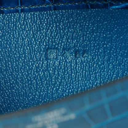 Hermes Shiny Alligator Constance Wallet Bleu Izmir 7 of 7