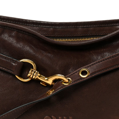 Miu Miu Nappa Aviator Regular Aventure Shoulder Bag Rovere 7 of 9