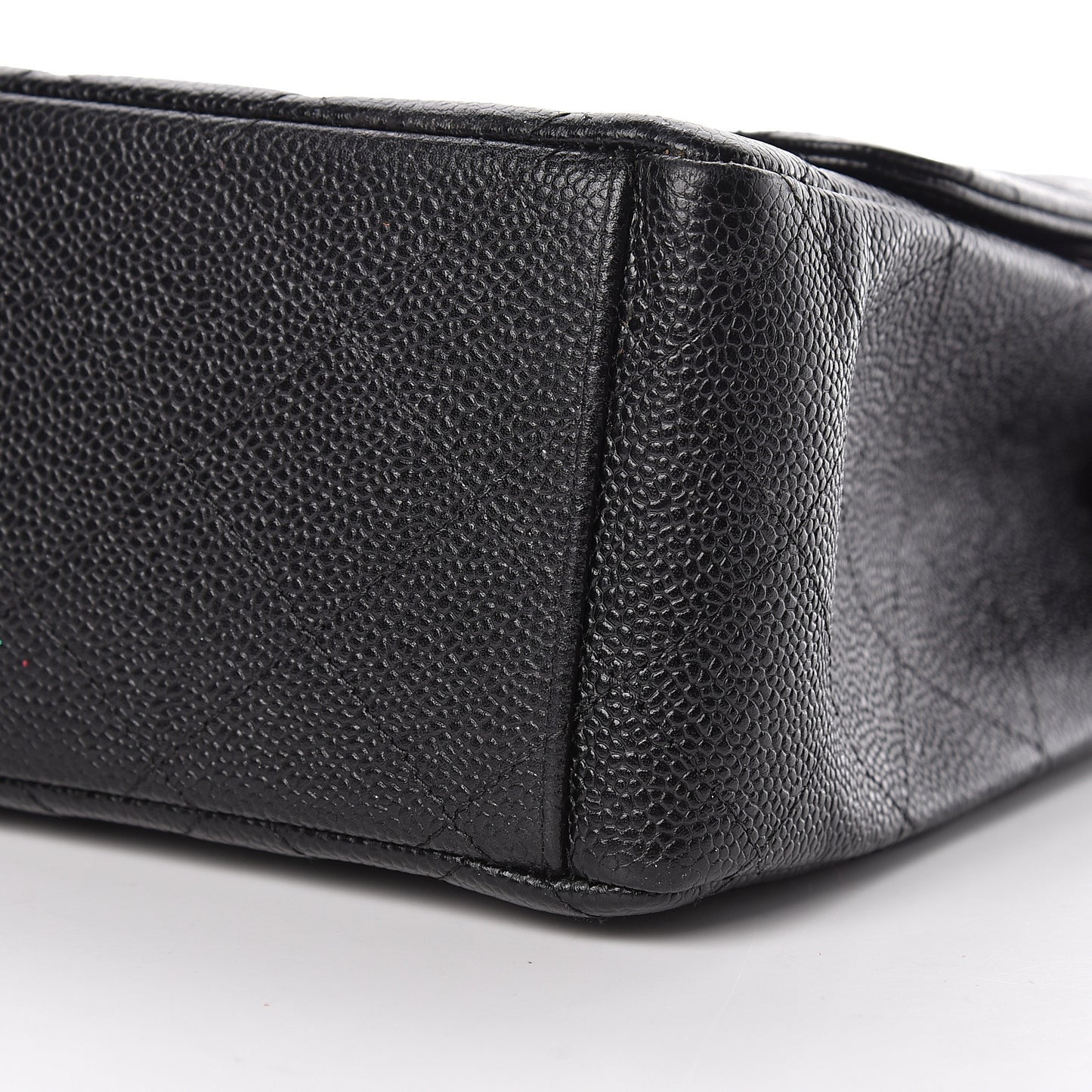Caviar Quilted Maxi Double Flap Black