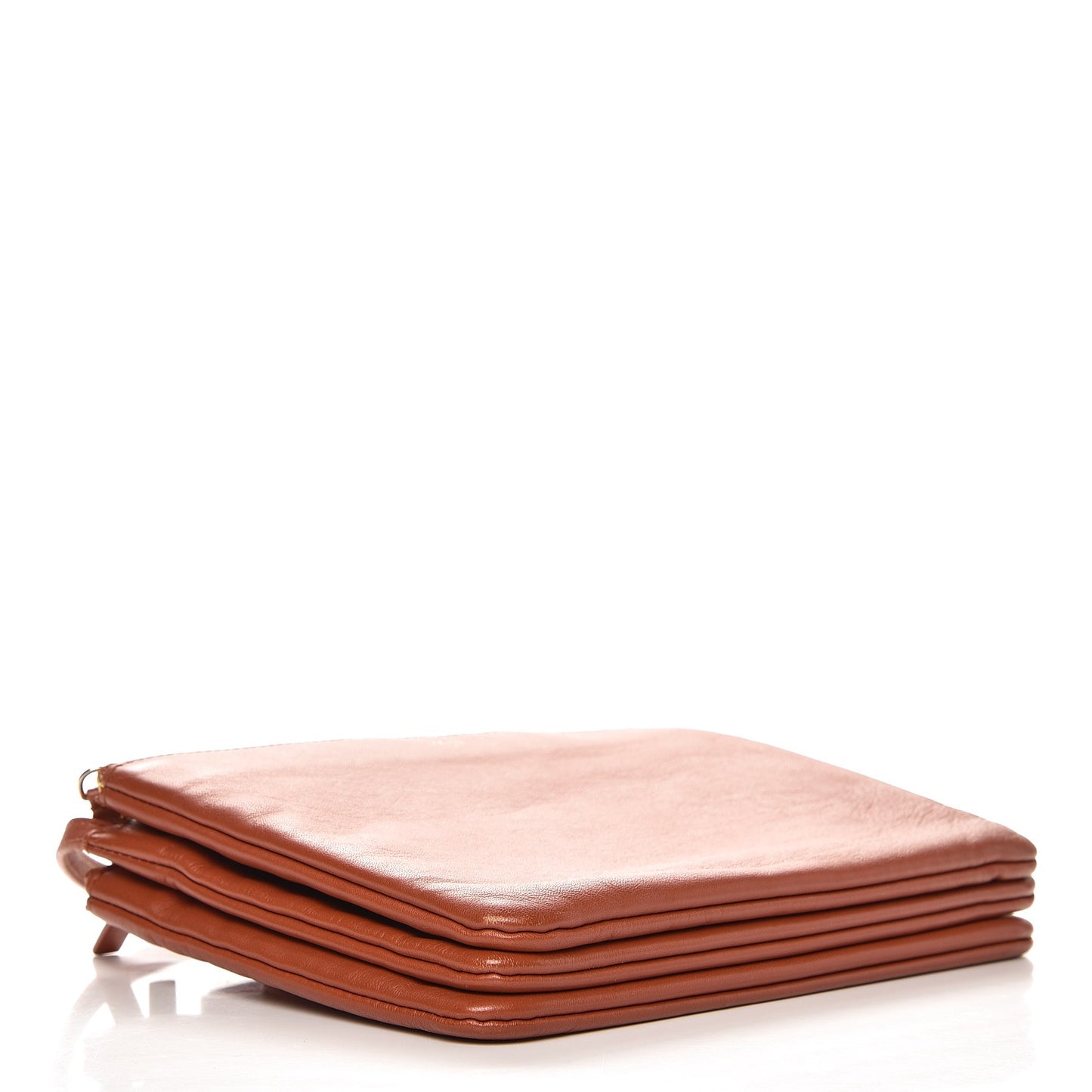 Lambskin Large Trio Crossbody Bag Brick