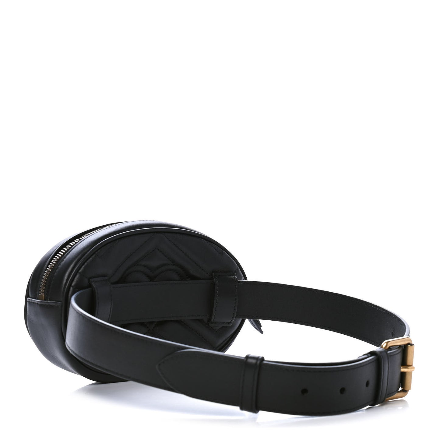 Calfskin Matelasse GG Marmont Belt Bag 75 30 Black