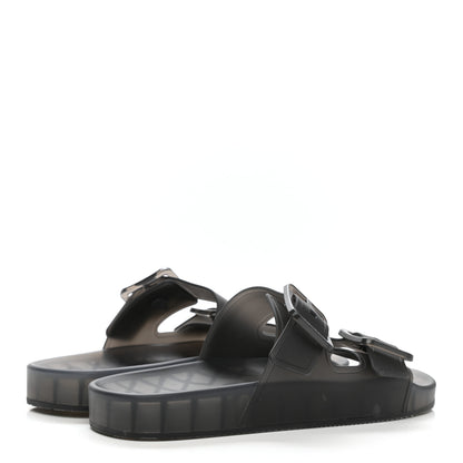 Balenciaga Technical Polyurethane Mallorca Slide Sandals 40 Black 3 of 8