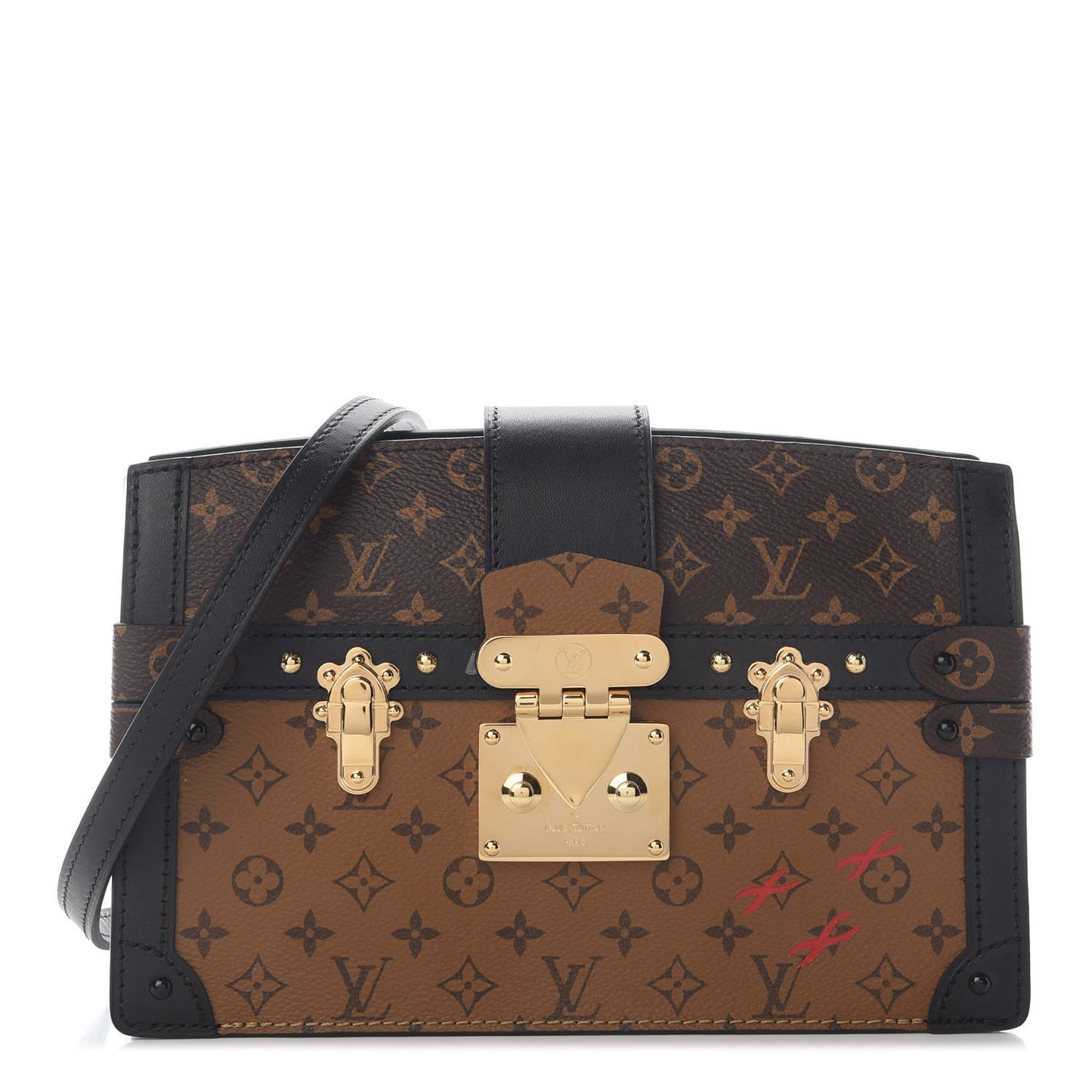 Reverse Monogram Trunk Clutch