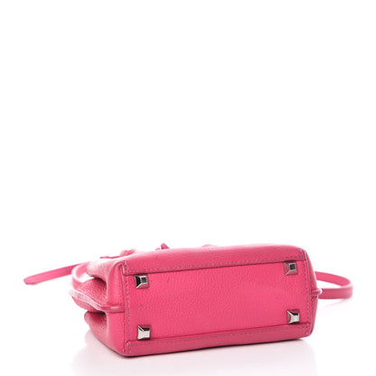 MCM Grained Calfskin X-Mini Milla Tote Beetroot Pink 4 of 14