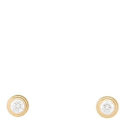 Cartier 18K Yellow Gold Diamond XS D'Amour Earrings 1 of 6
