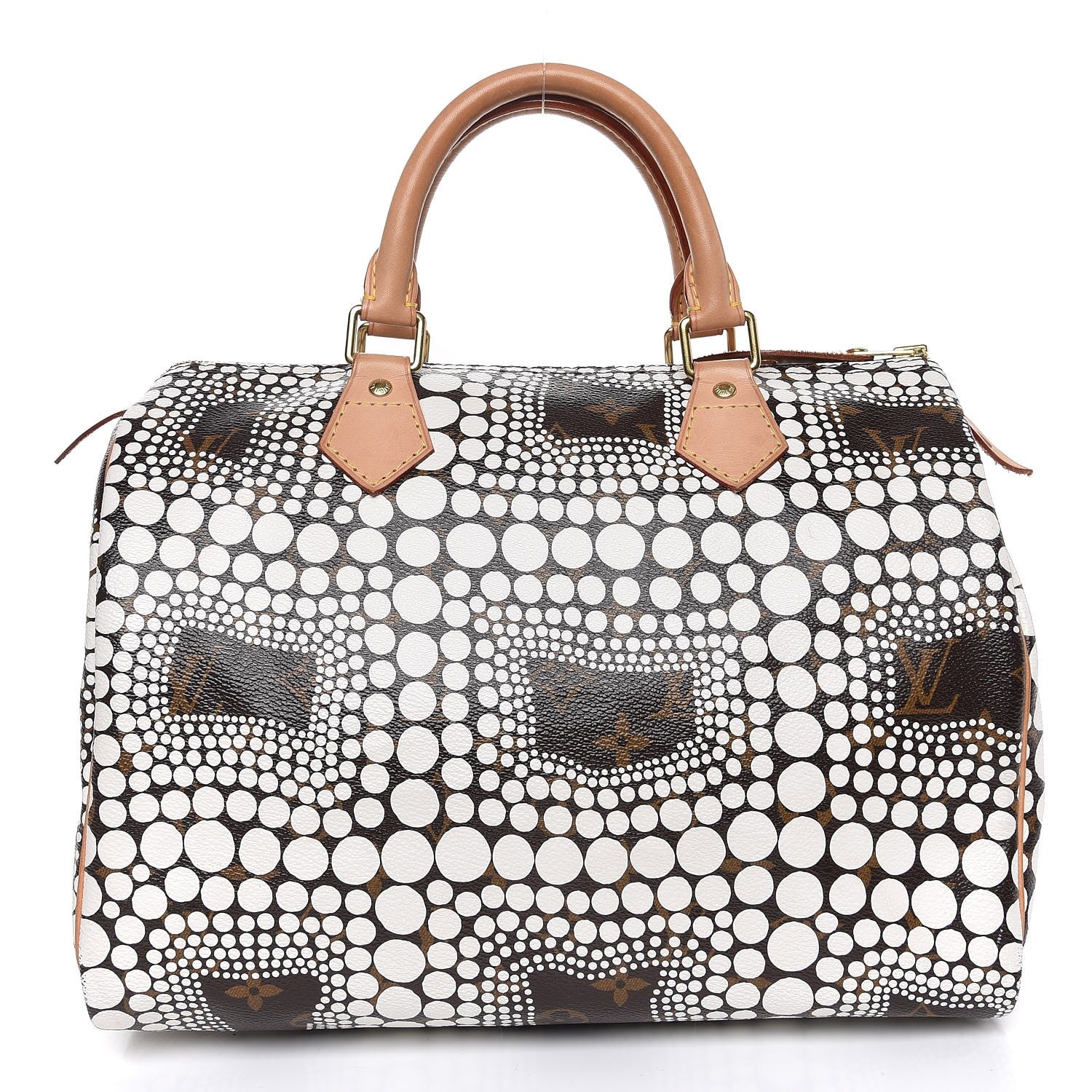 Louis Vuitton Monogram Kusama Town Speedy 30 White 1 of 7