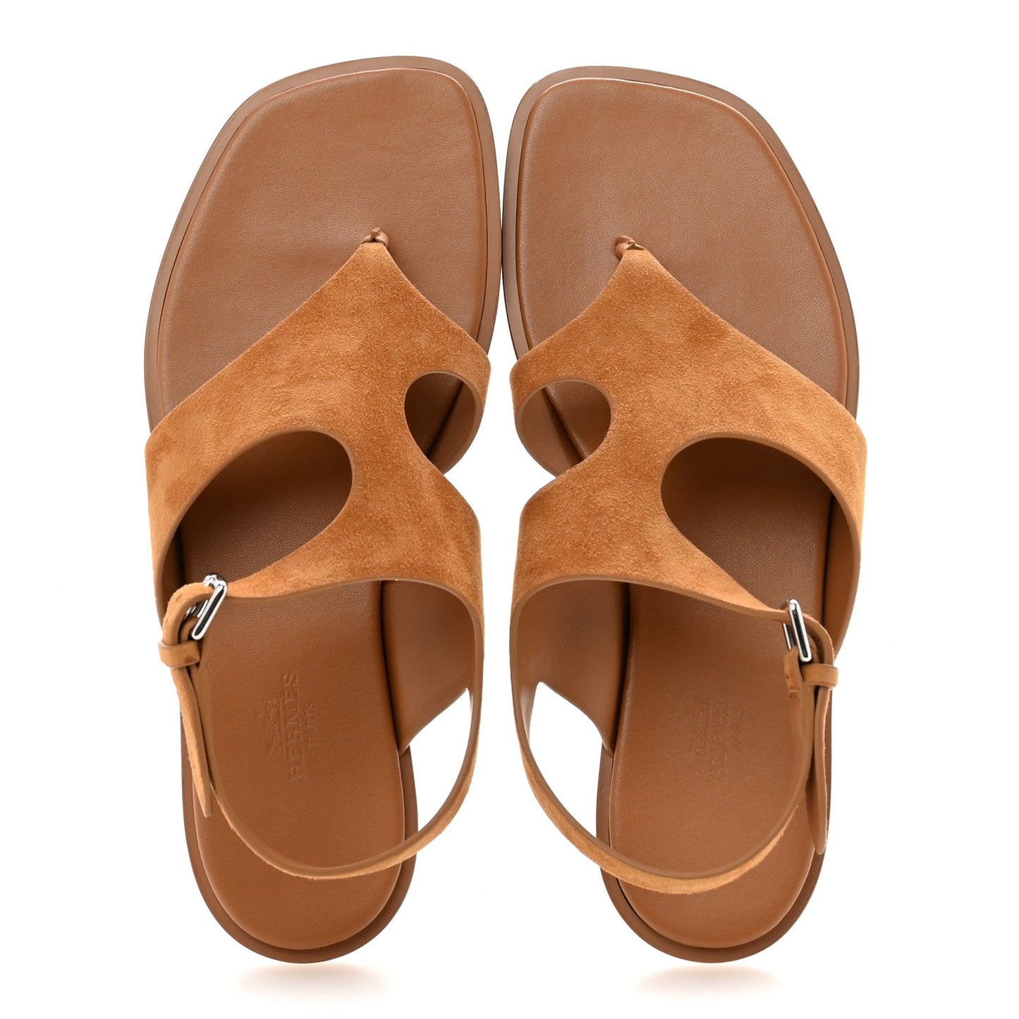Suede Goatskin Karem Sandals 38.5 Naturel