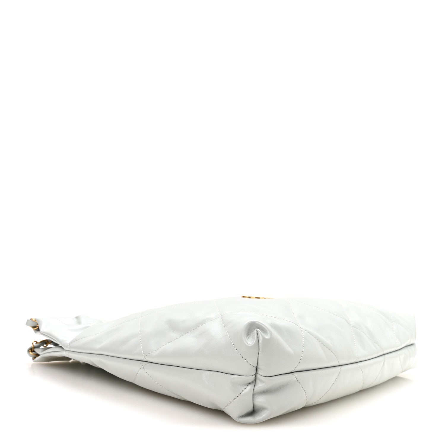 Chanel Shiny Calfskin Quilted Chanel 22 Light Blue 5 of 11