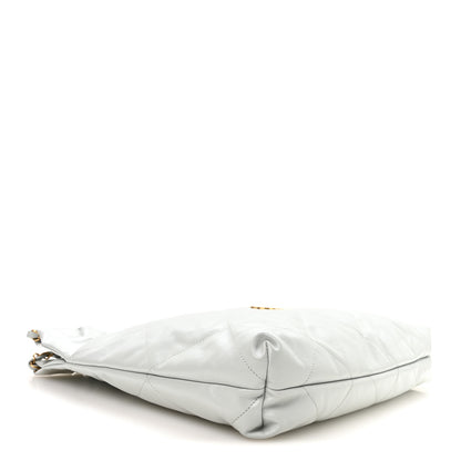 Chanel Shiny Calfskin Quilted Chanel 22 Light Blue 5 of 11