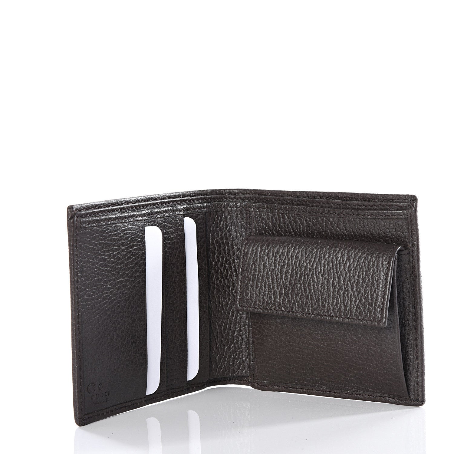 Gucci Monogram Bi-Fold Wallet Dark Brown 4 of 6