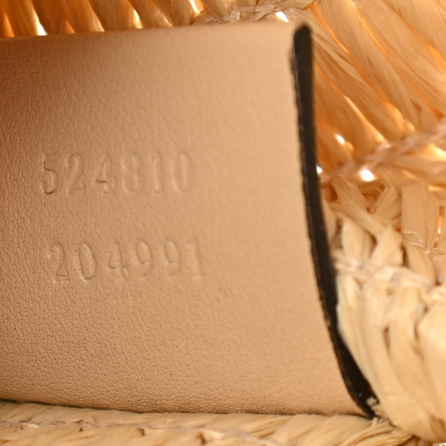 Gucci Raffia Linen Web Cestino Tote Bag 7 of 11