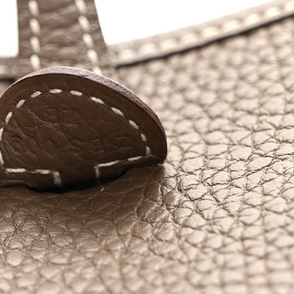Hermes Taurillon Clemence Evelyne TPM Etoupe 7 of 10