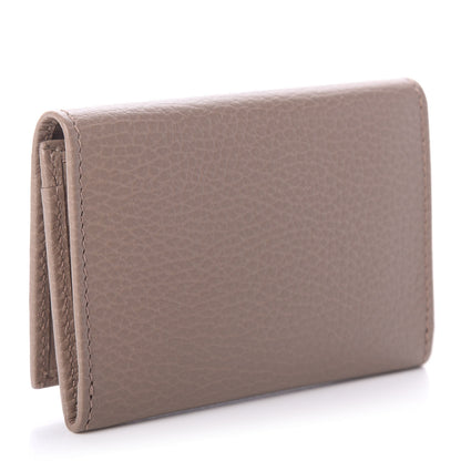 Gucci Dollar Calfskin GG Marmont Card Case Violet Old Rose 2 of 5