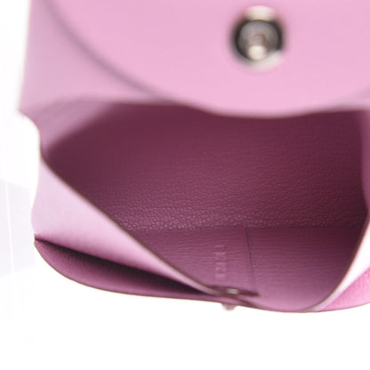 Hermes Chevre Mysore Bastia Coin Purse Mauve Sylvestre 5 of 8