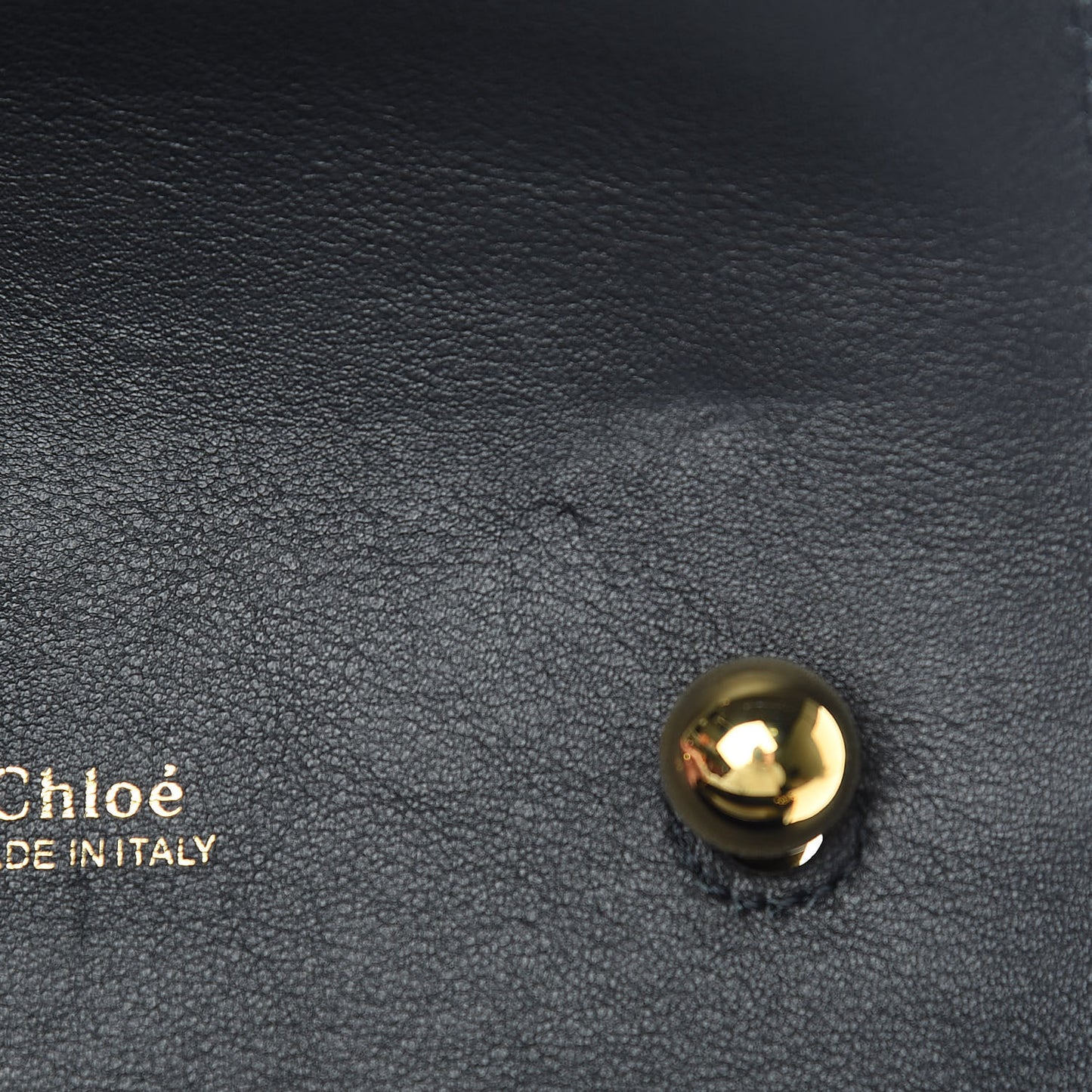 Calfskin Crocodile Embossed Small Aby Lock Full Blue