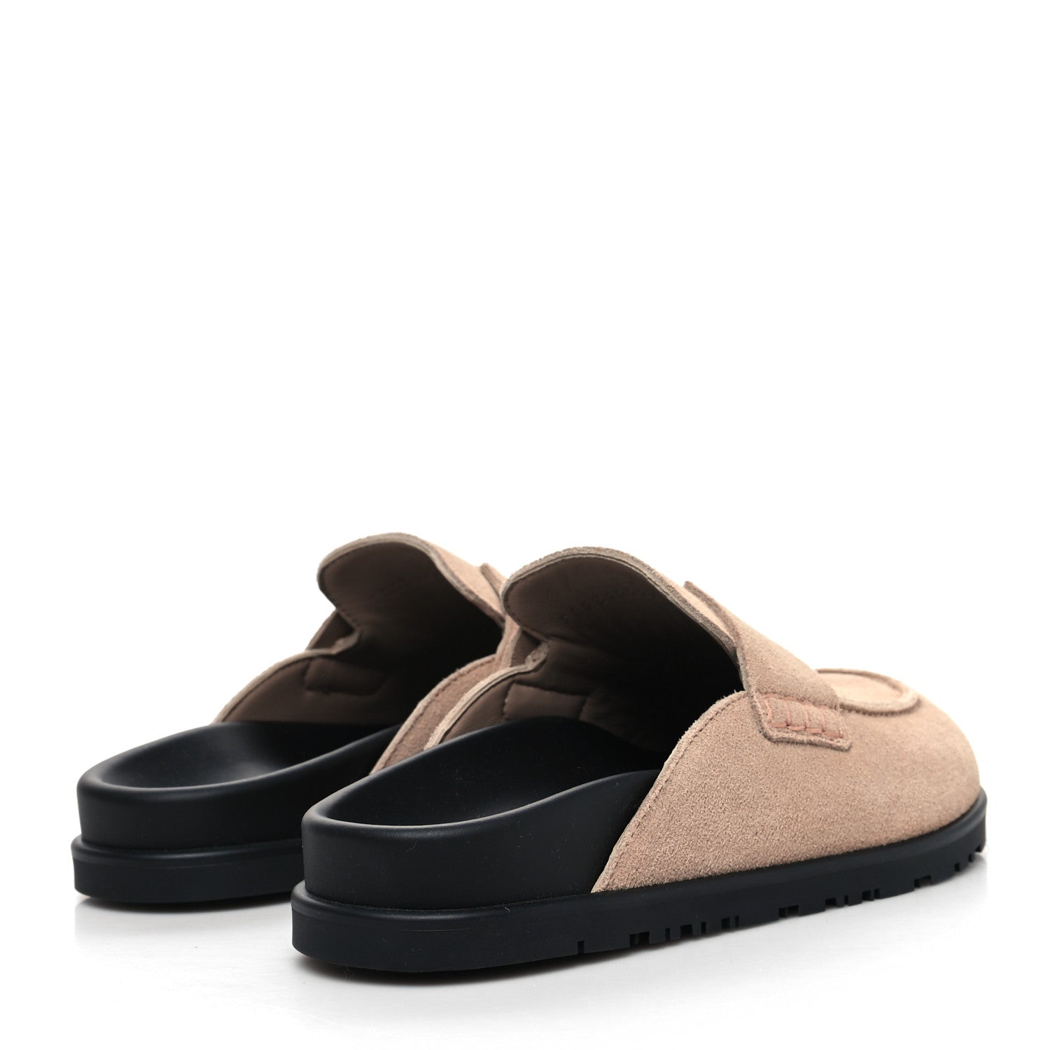 Hermes Suede Calfskin Go Mules 37 Beige Nude 4 of 10