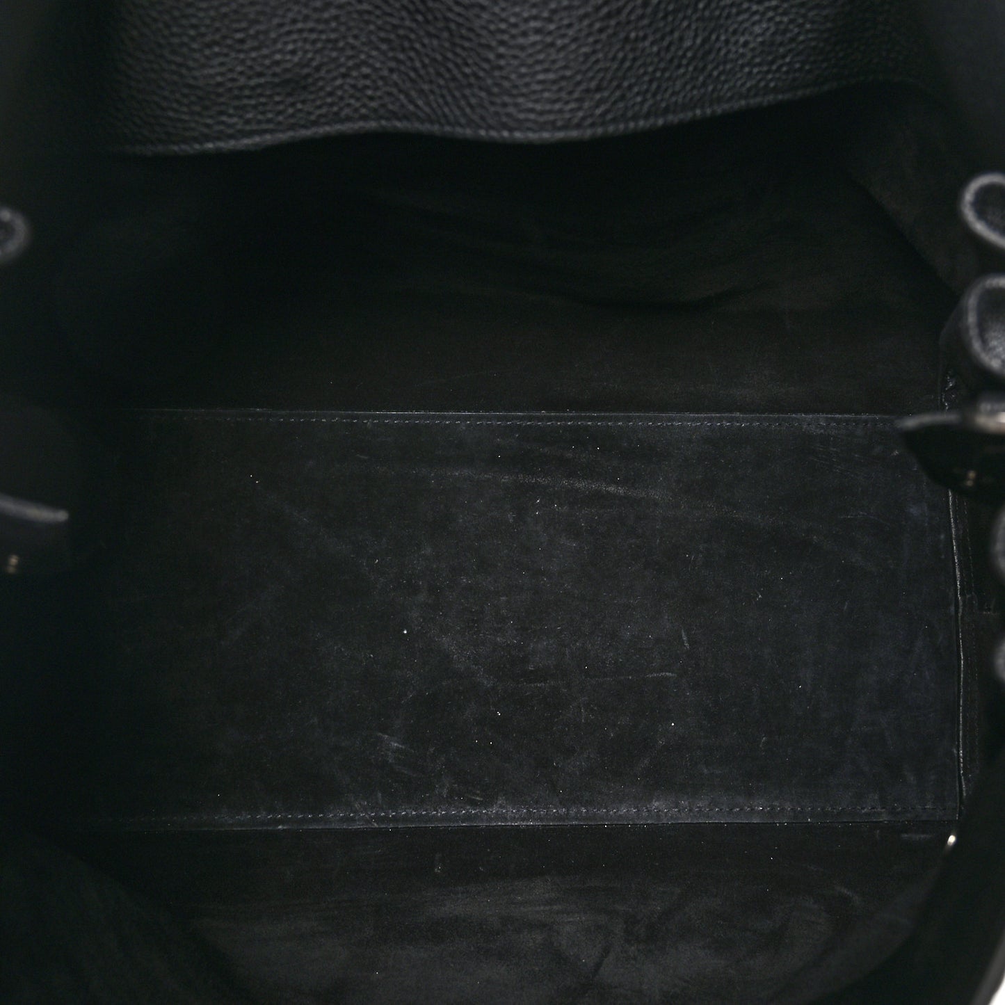 Grained Calfskin Medium Souple Sac De Jour Black