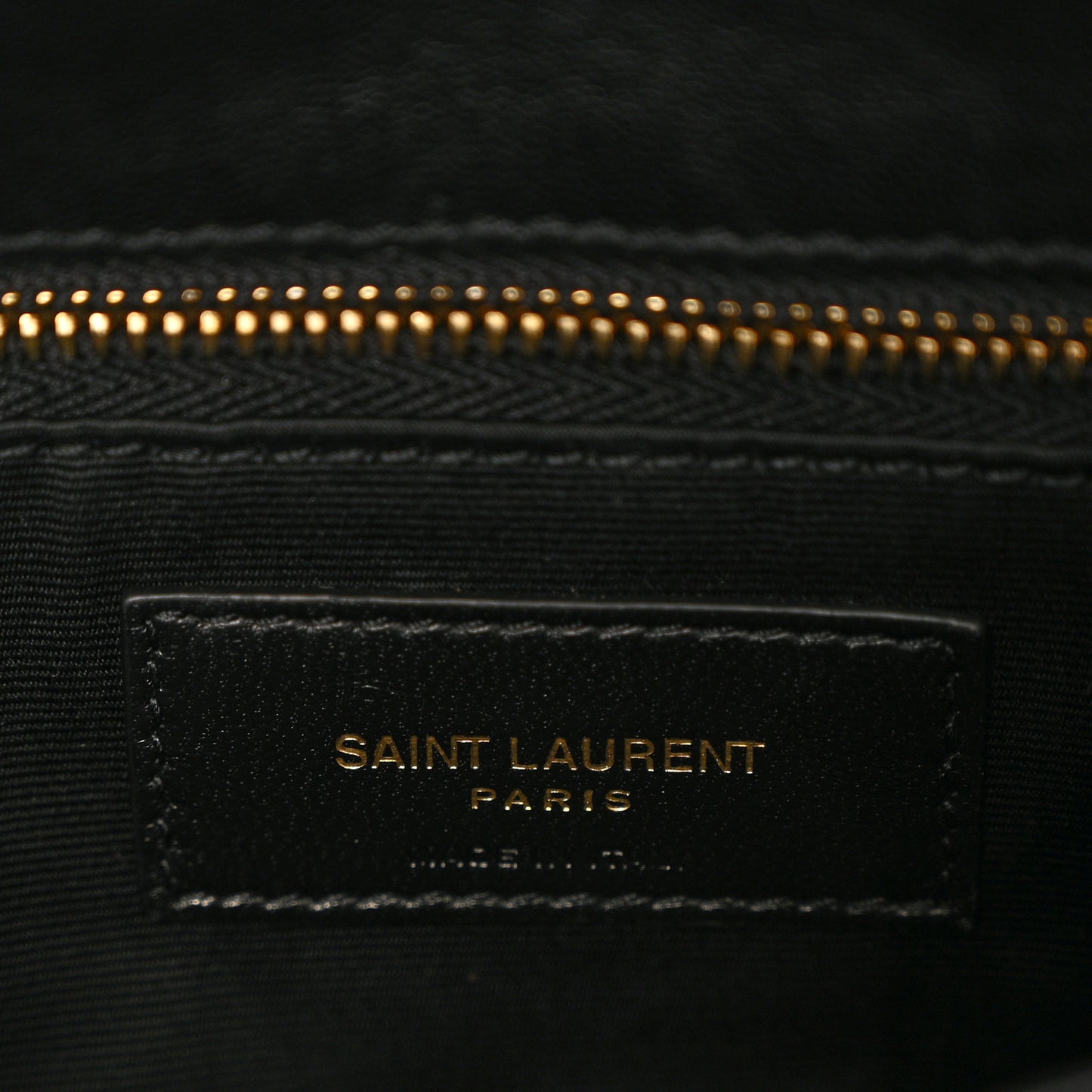 Lambskin Quilted Toy Loulou Puffer Monogram Chain Satchel Black