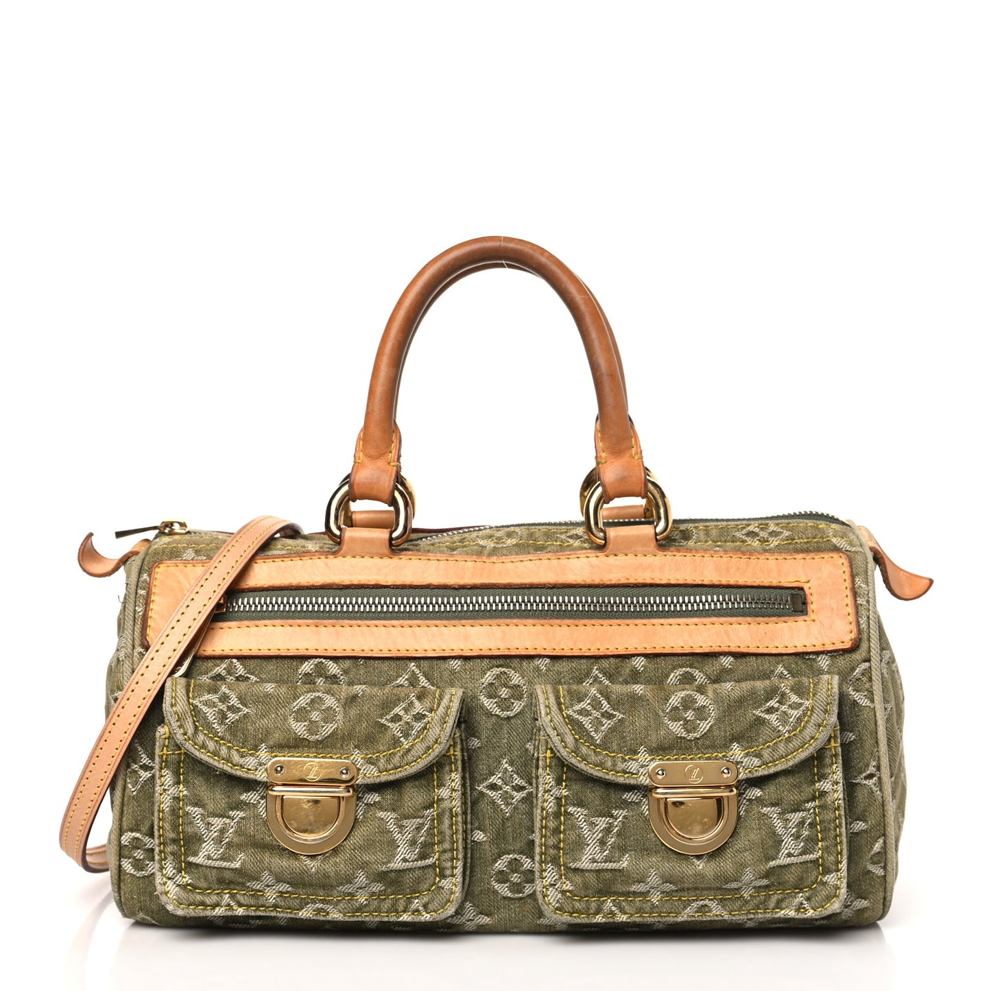 Monogram Denim Neo Speedy Lichen