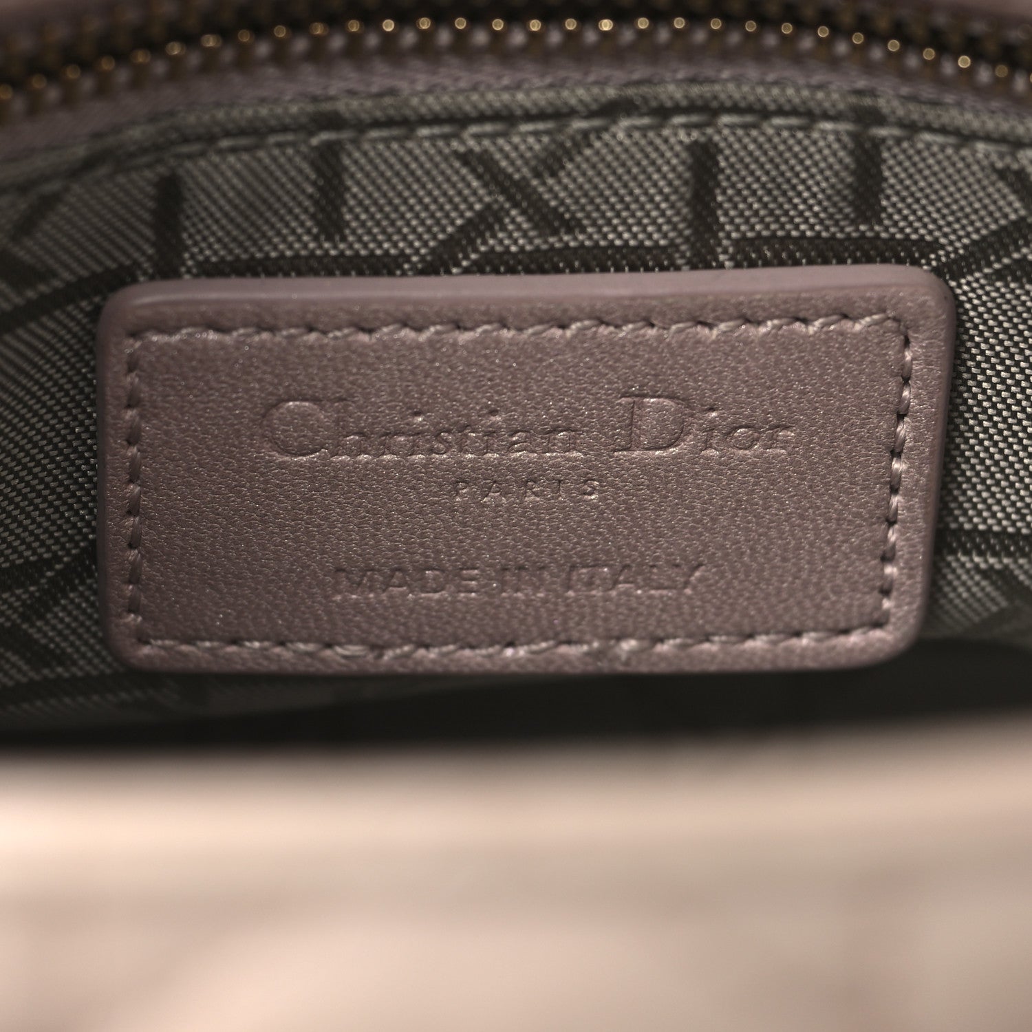 Christian Dior Metallic Lambskin Cannage Mini Lady Dior Lotus 6 of 12