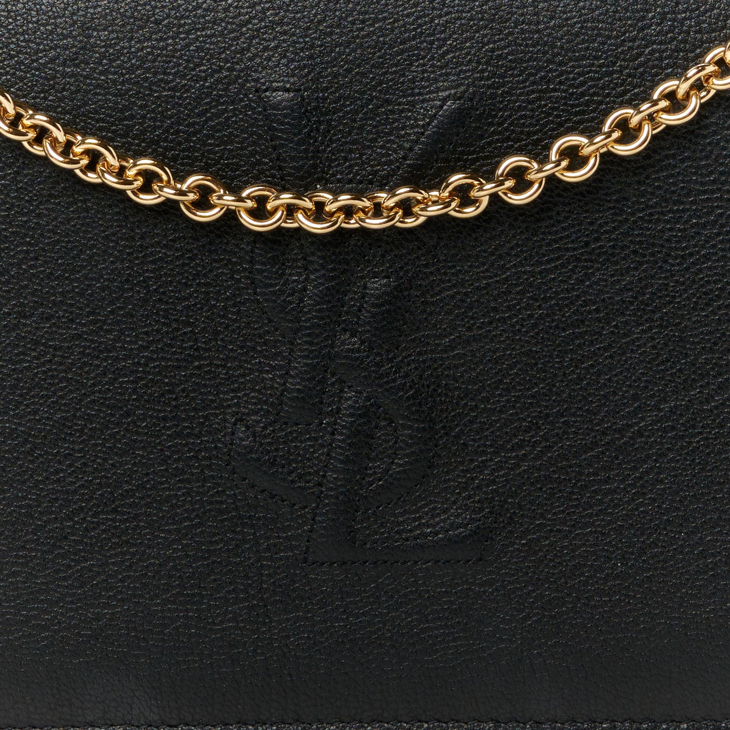 Saint Laurent Calfskin Monogram Belle de Jour Chain Clutch Black 8 of 10