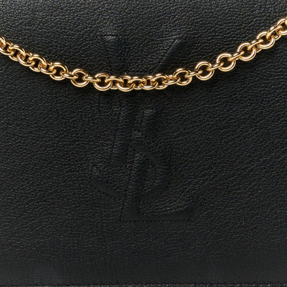 Saint Laurent Calfskin Monogram Belle de Jour Chain Clutch Black 8 of 10