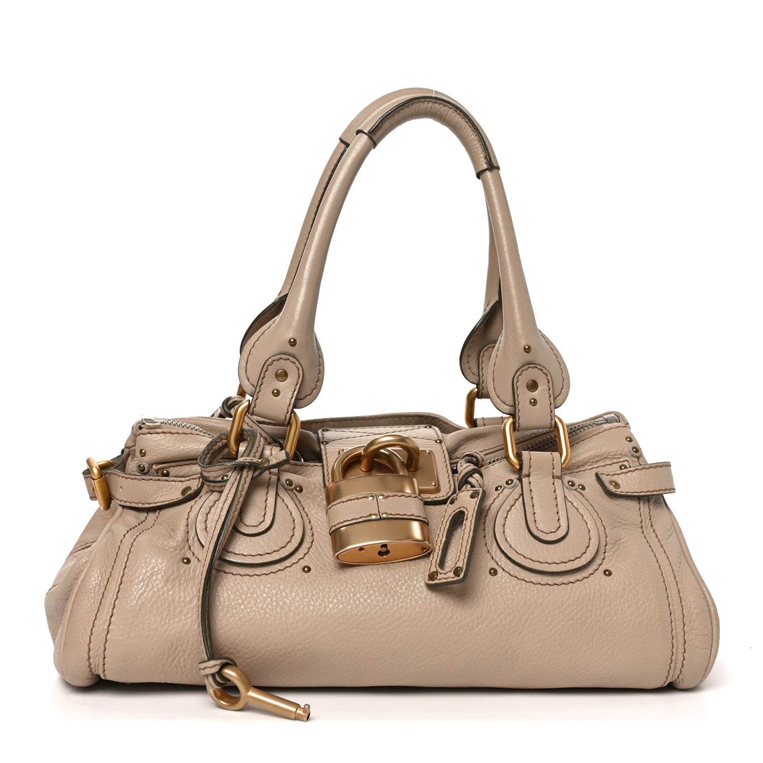 Chloe Calfskin Medium Paddington Satchel Beige 1 of 10