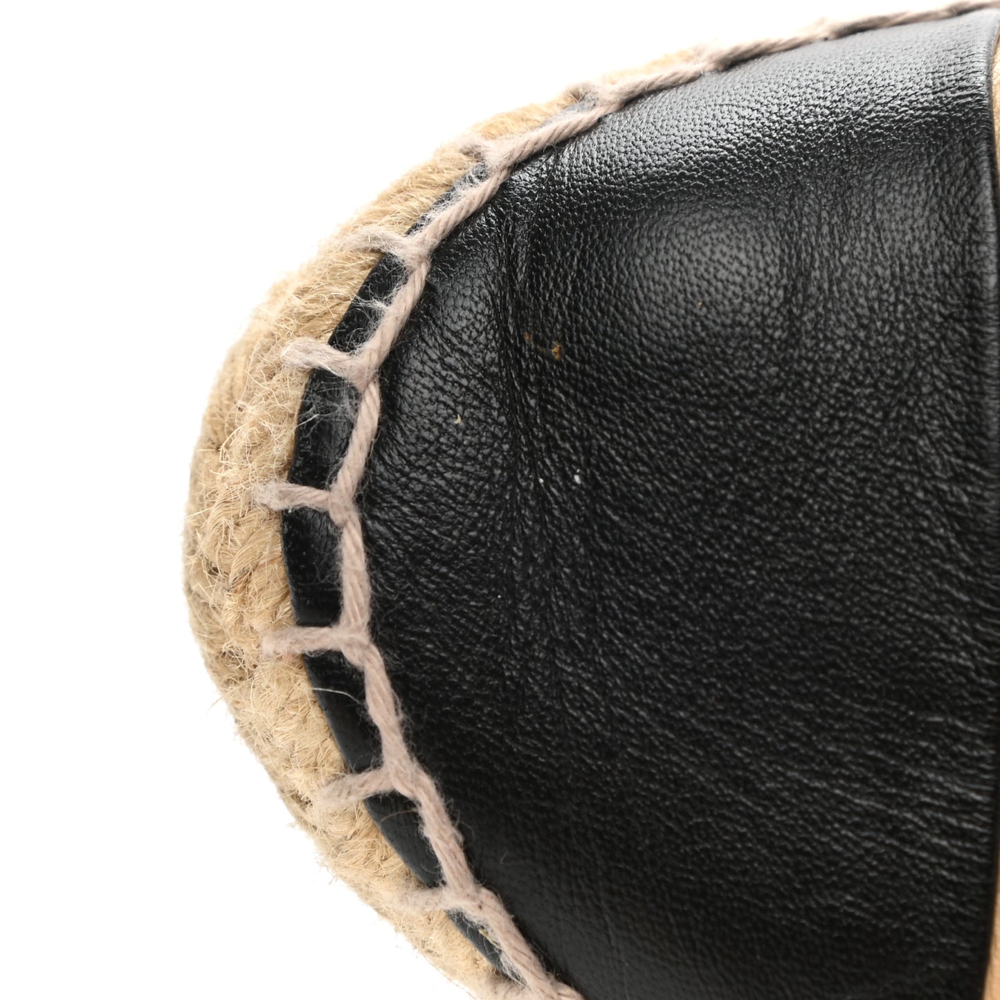 Lambskin CC Espadrilles 38 Beige Black