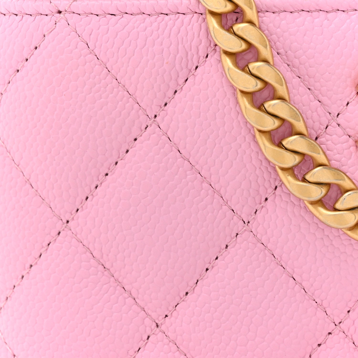 Chanel Caviar Quilted Sweetheart Vanity Case Pink 8 of 11