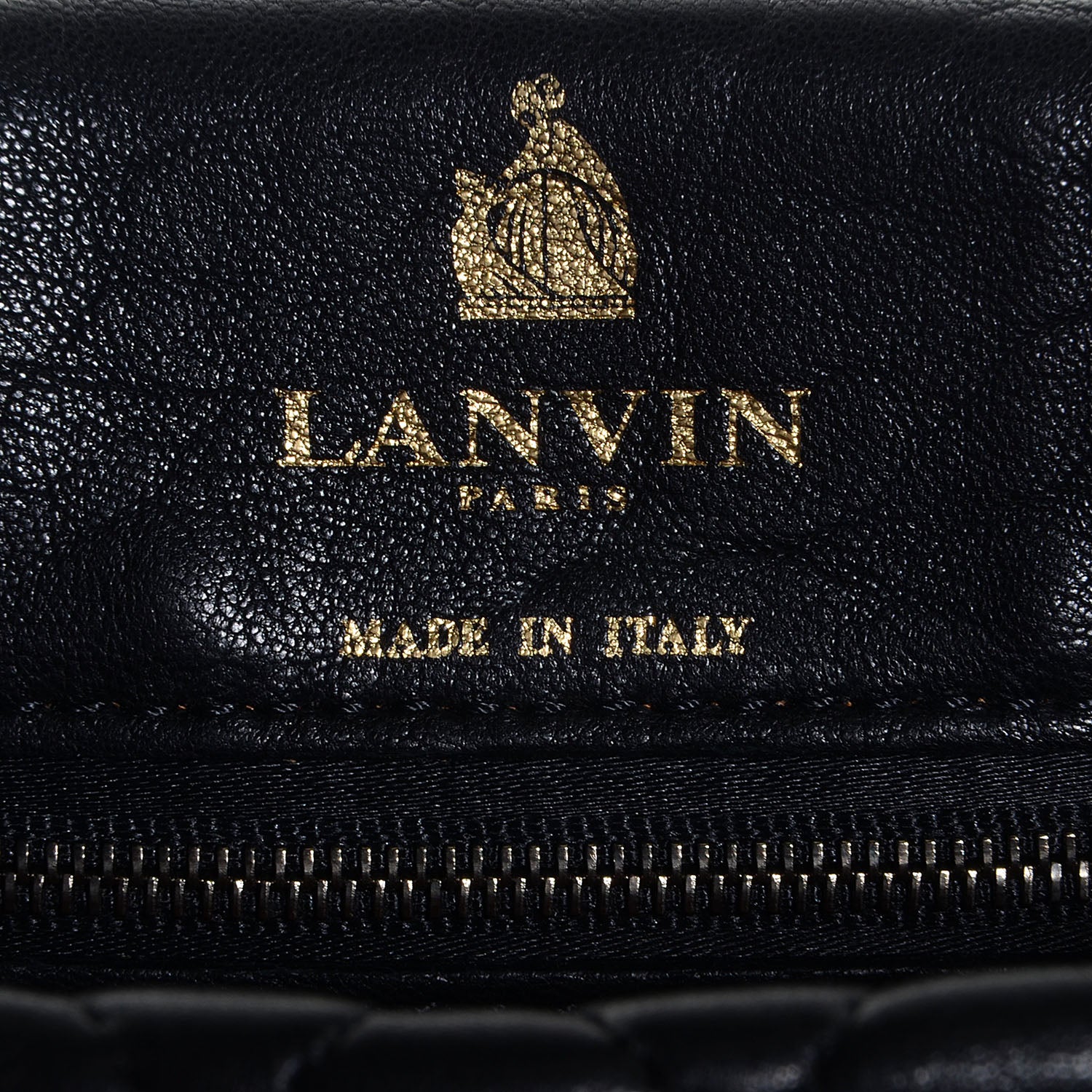 Lanvin Quilted Calfskin Medium Happy Shoulder Bag Black 6 of 10