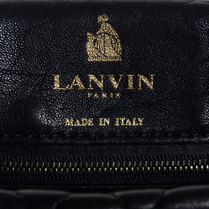 Lanvin Quilted Calfskin Medium Happy Shoulder Bag Black 6 of 10