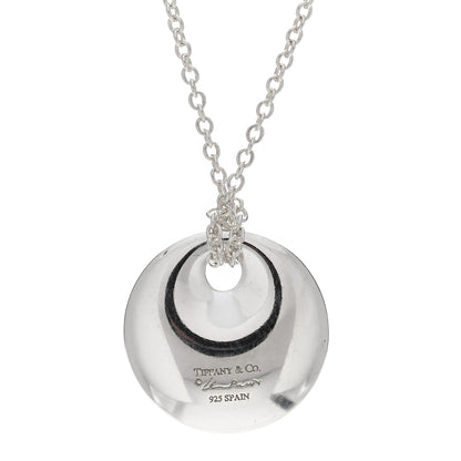Tiffany Sterling Silver Elsa Peretti Round Disc Pendant Necklace 4 of 4