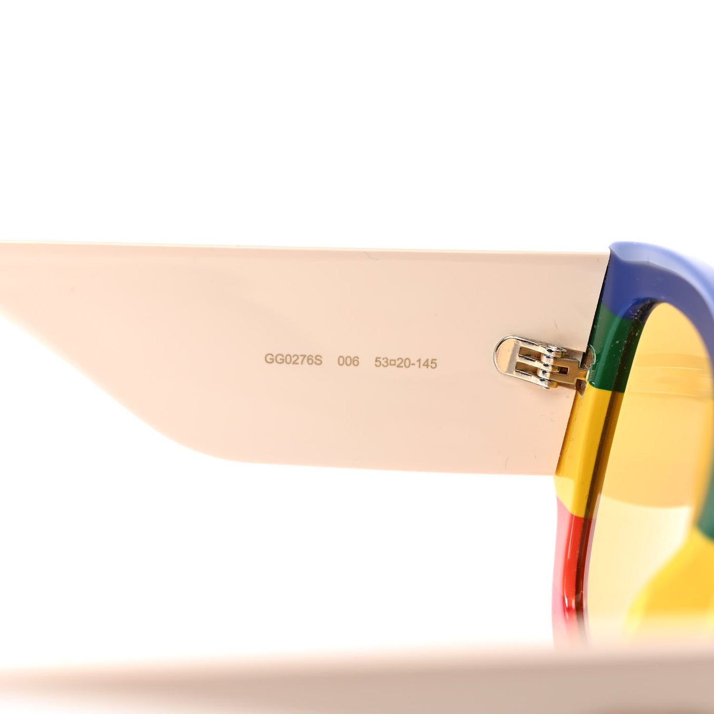 Acetate Web Oversized Frame Rectangle Sunglasses GG0276S Multicolor