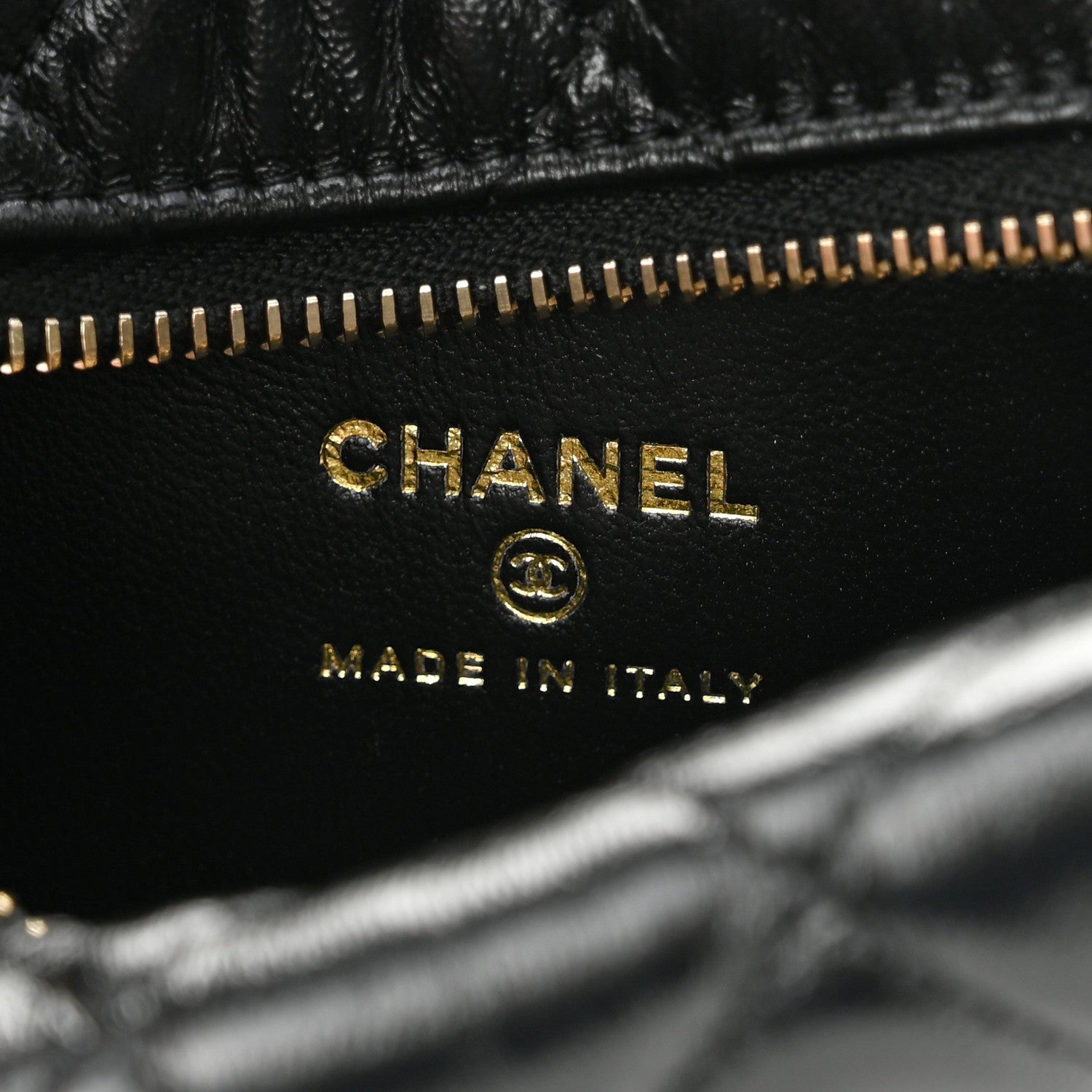 Chanel Quilted Chain Around Pouch Black 6 of 10