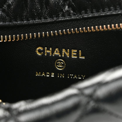 Chanel Quilted Chain Around Pouch Black 6 of 10
