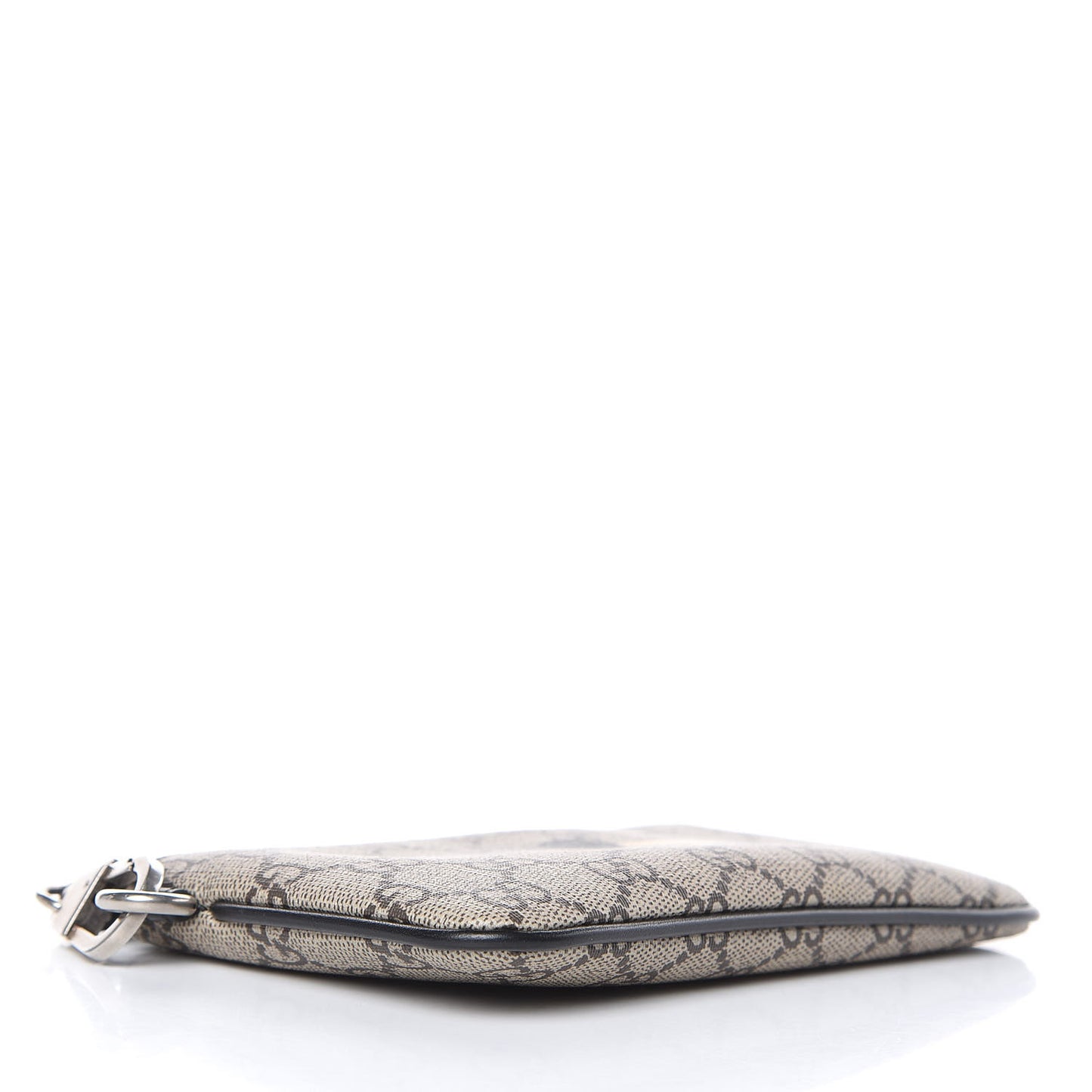 GG Supreme Monogram Bee Print Wrist Pouch Black