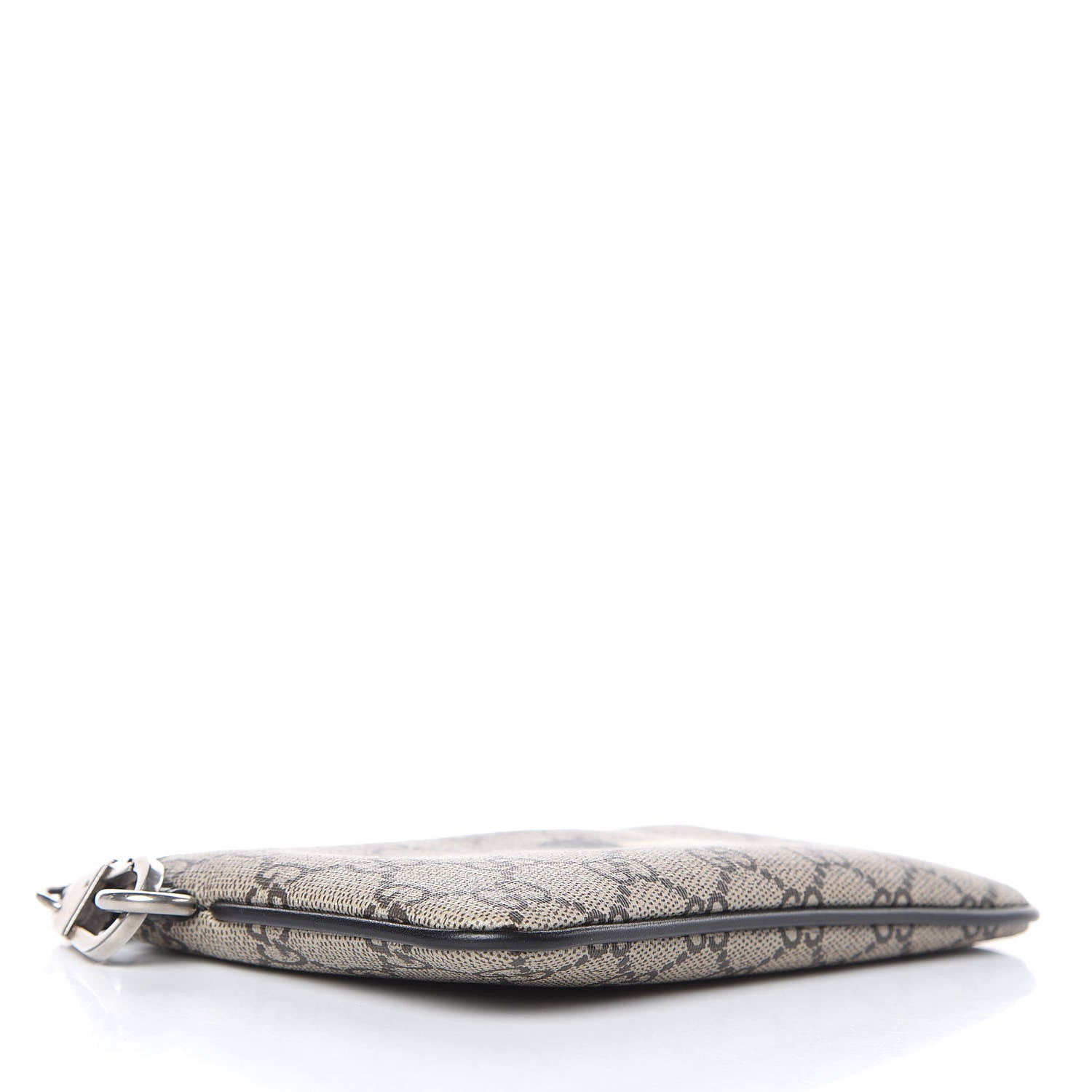 Gucci GG Supreme Monogram Bee Print Wrist Pouch Black 4 of 10